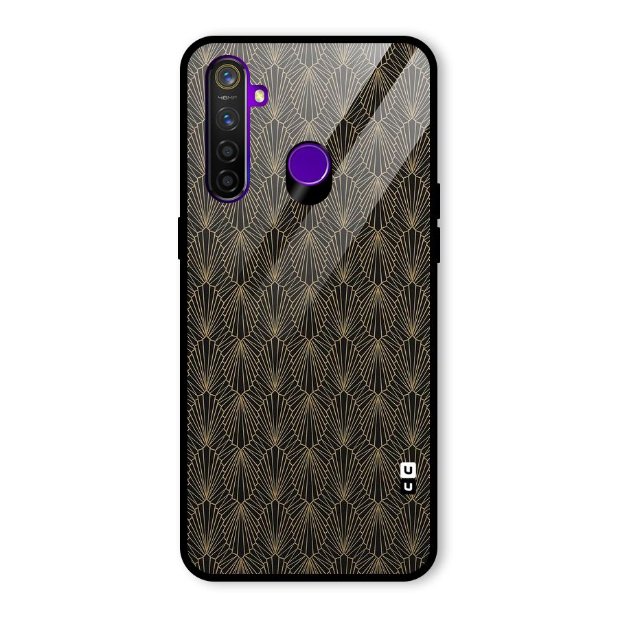 Small Hills Lines Glass Back Case for Realme 5 Pro