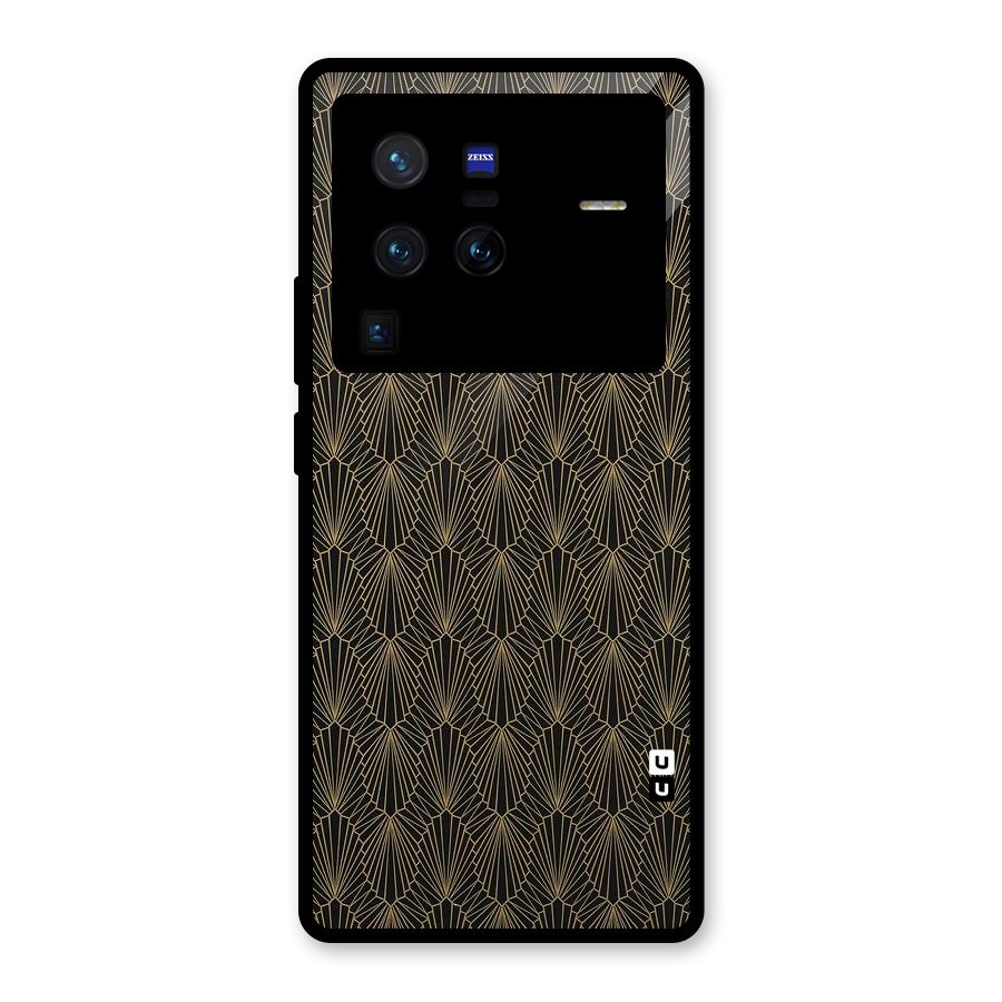 Small Hills Lines Glass Back Case for Vivo X80 Pro