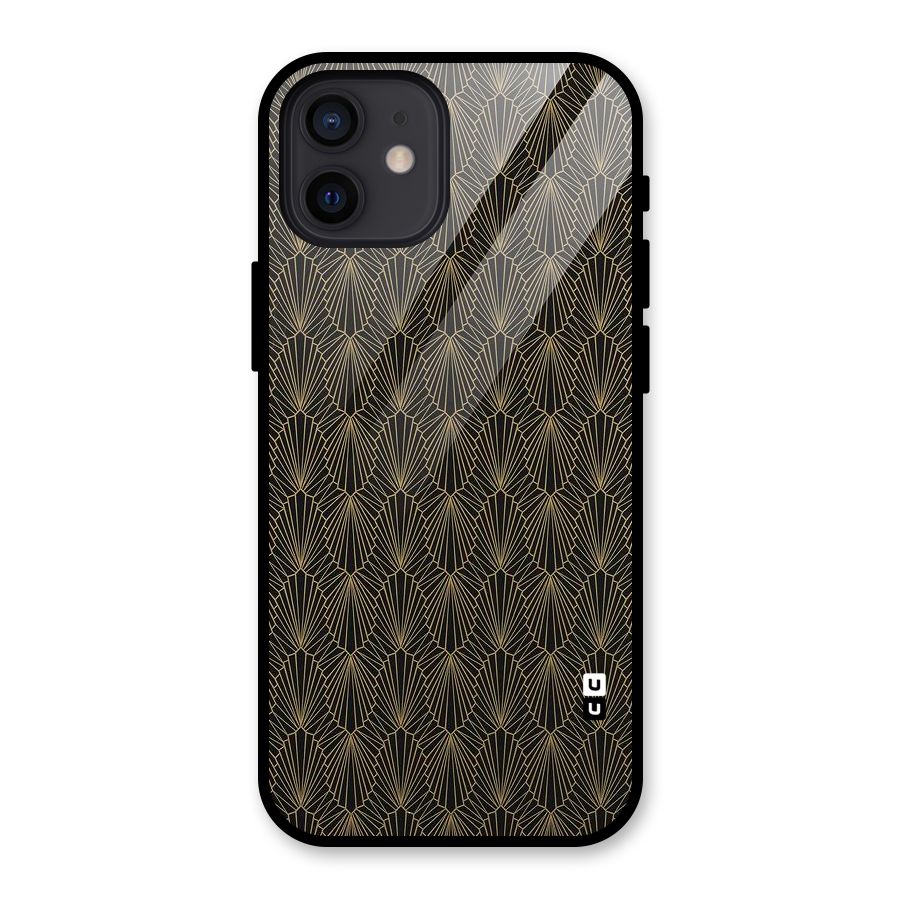 Small Hills Lines Glass Back Case for iPhone 12