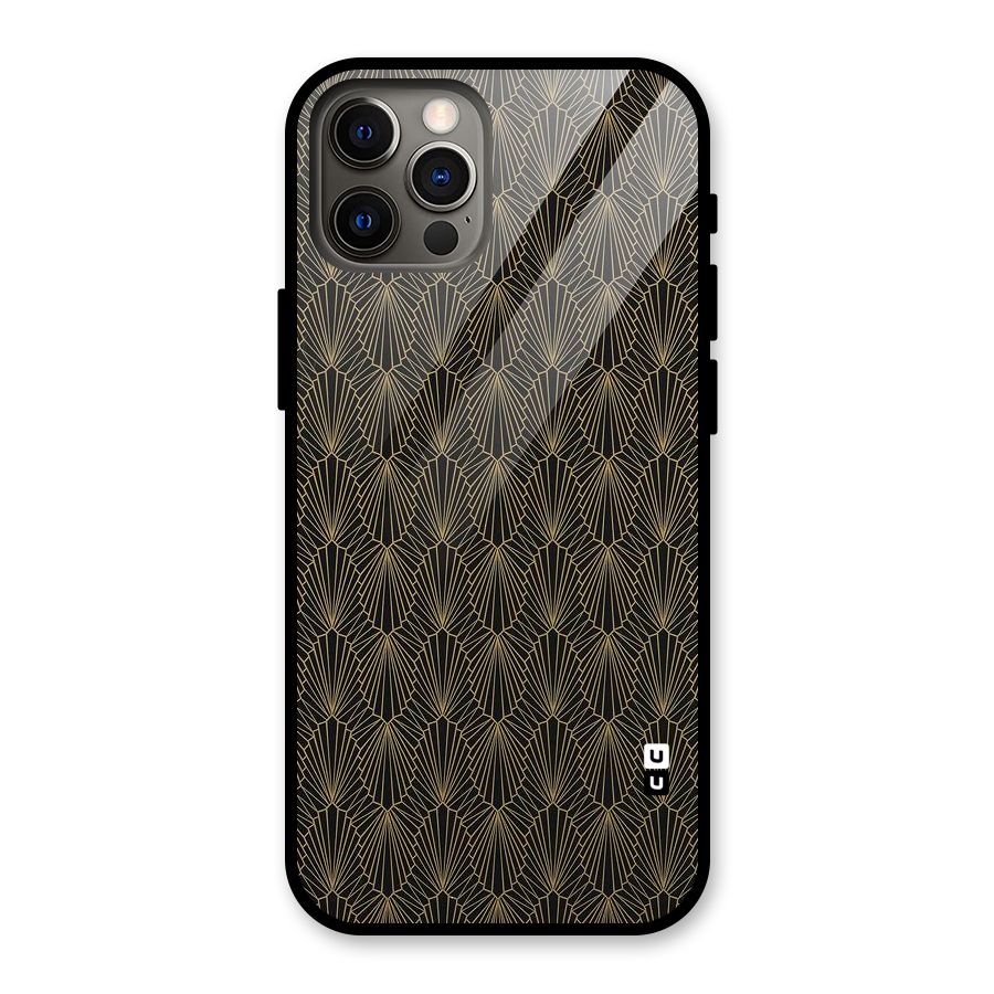 Small Hills Lines Glass Back Case for iPhone 12 Pro
