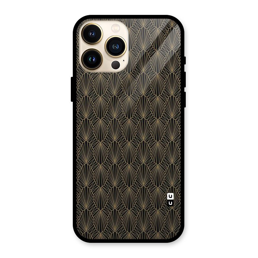 Small Hills Lines Glass Back Case for iPhone 13 Pro Max