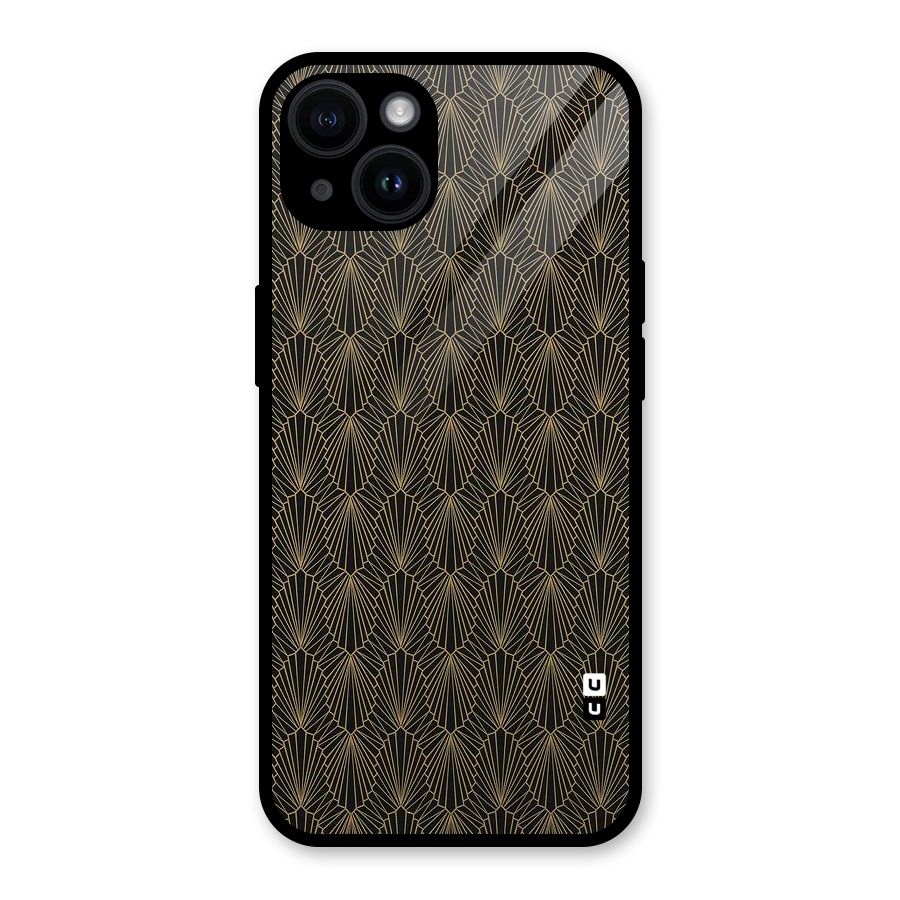 Small Hills Lines Glass Back Case for iPhone 14
