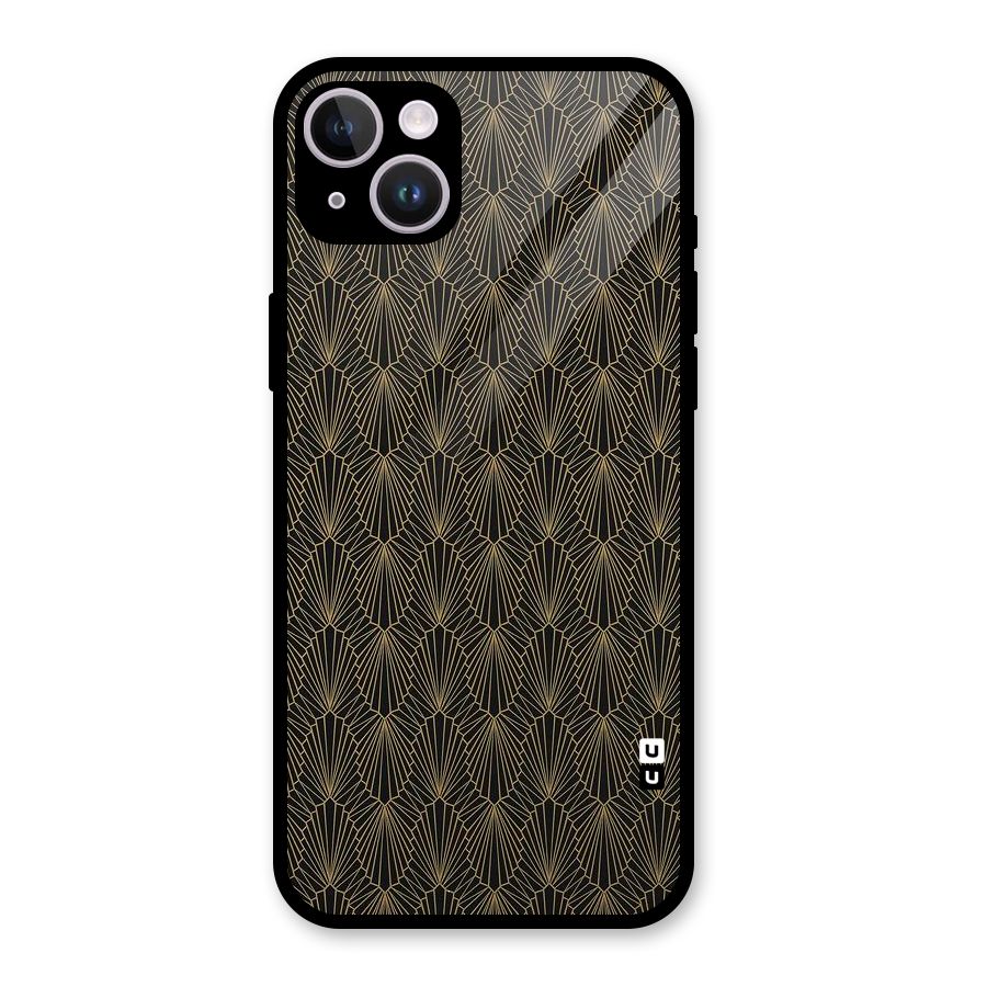 Small Hills Lines Glass Back Case for iPhone 14 Plus
