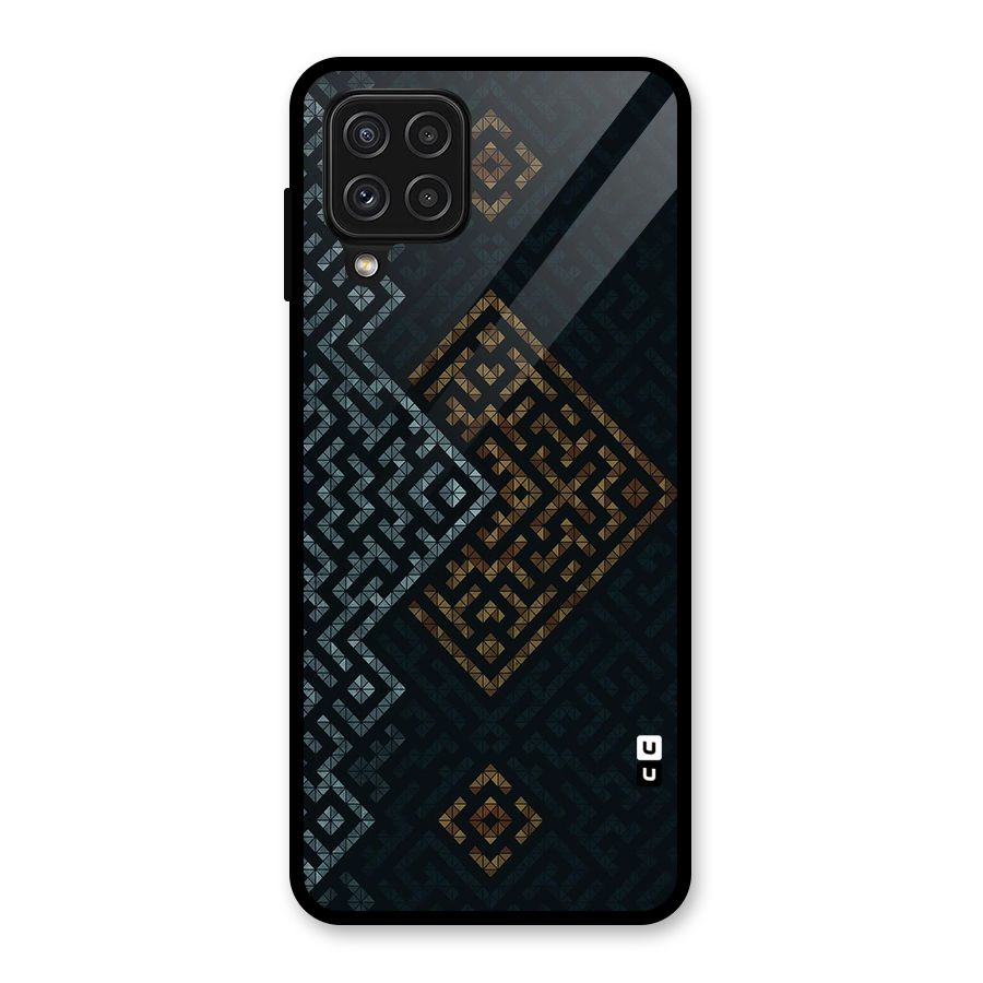 Smart Maze Glass Back Case for Galaxy A22 4G