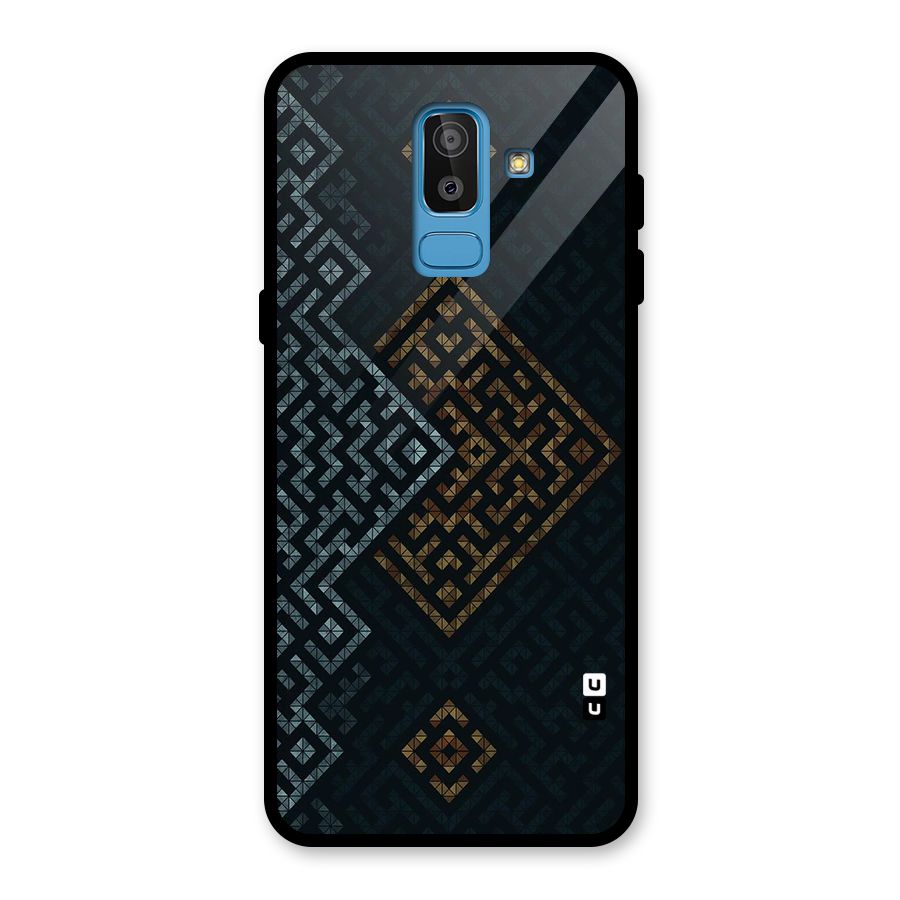 Smart Maze Glass Back Case for Galaxy J8