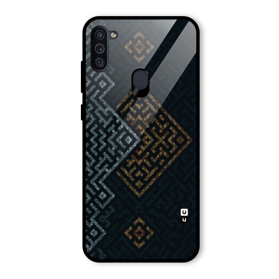 Smart Maze Glass Back Case for Galaxy M11