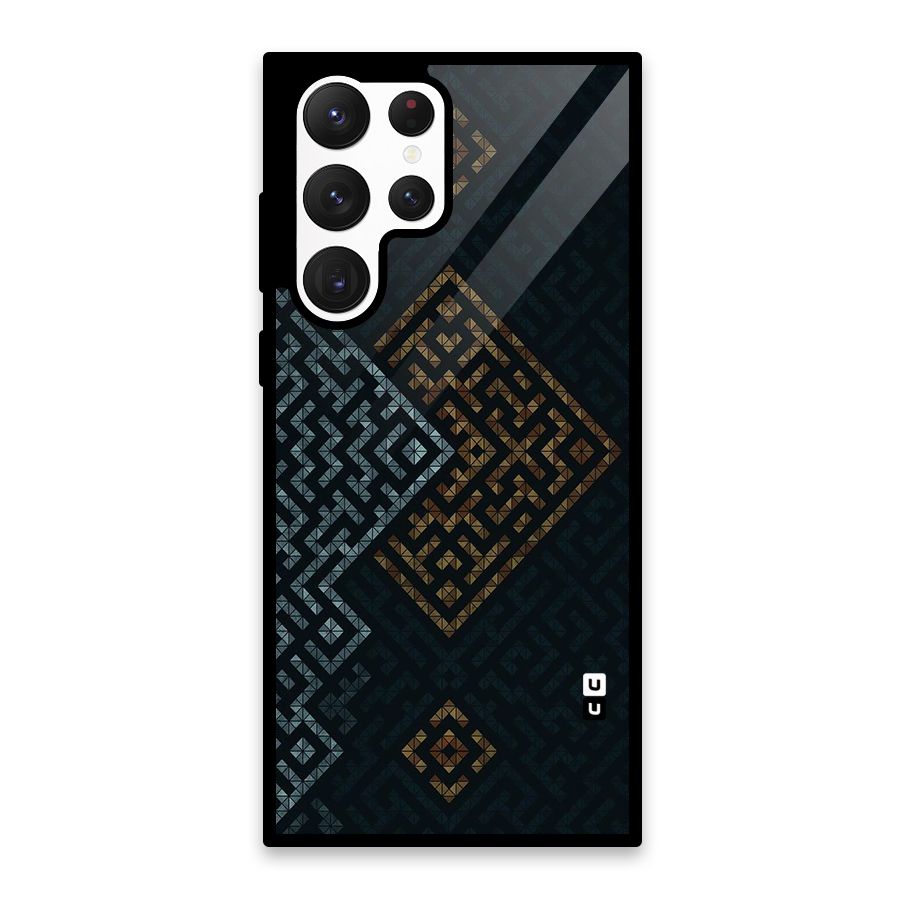 Smart Maze Glass Back Case for Galaxy S22 Ultra 5G