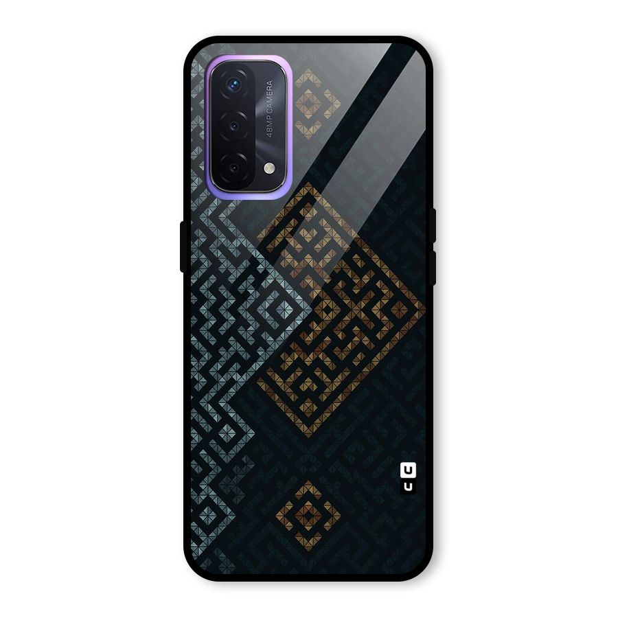Smart Maze Glass Back Case for Oppo A74 5G
