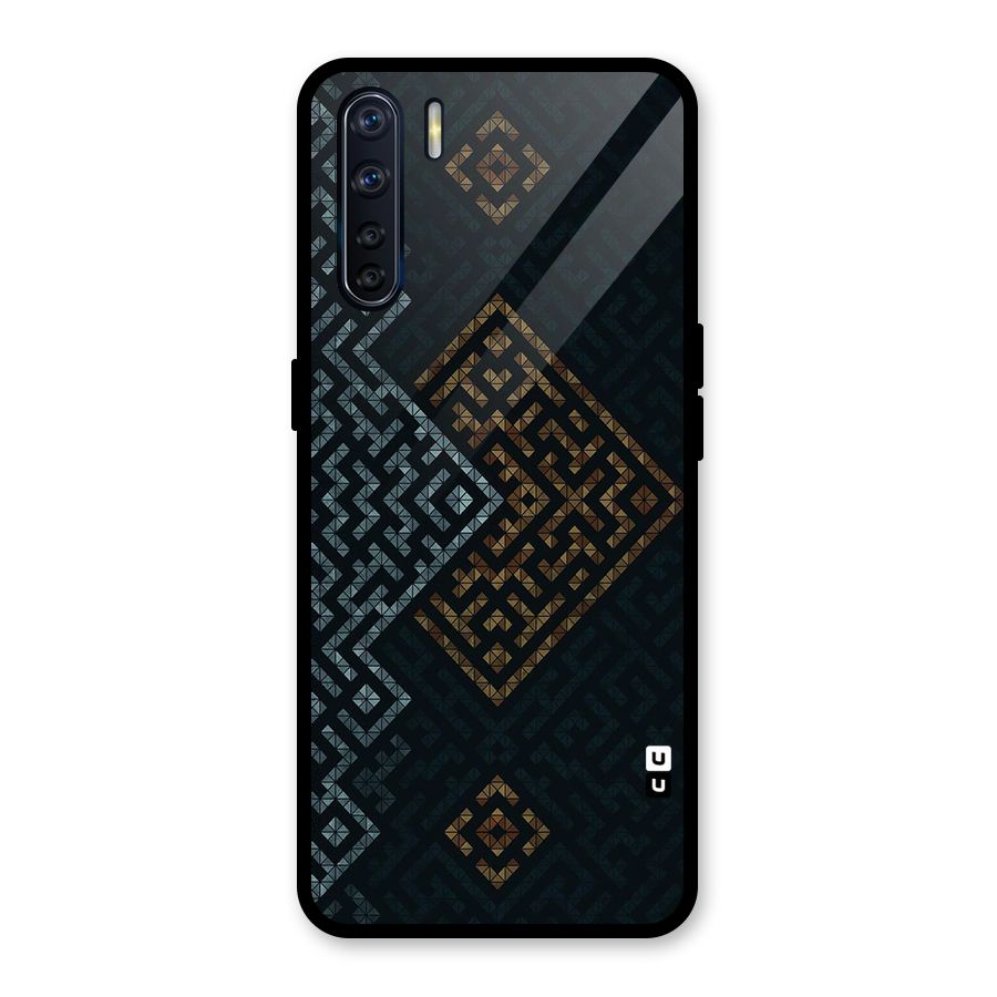 Smart Maze Glass Back Case for Oppo F15
