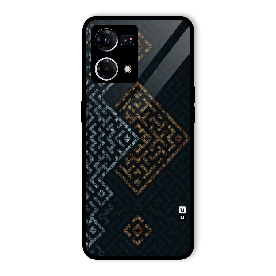 Smart Maze Glass Back Case for Oppo F21 Pro 5G