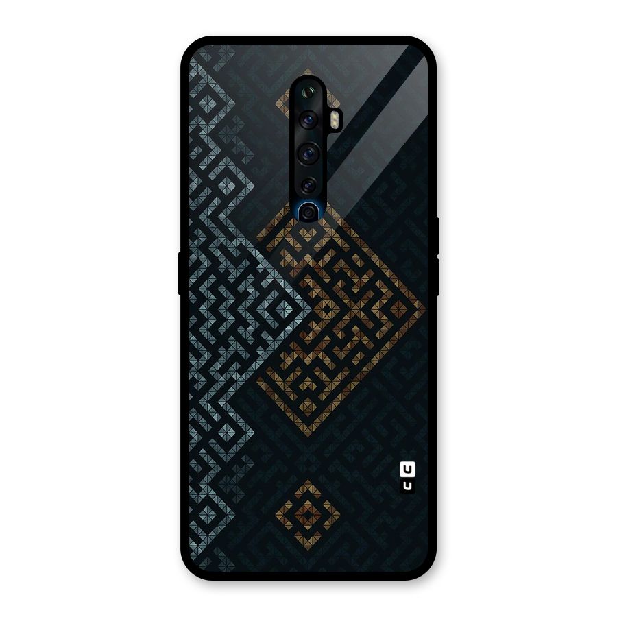 Smart Maze Glass Back Case for Oppo Reno2 F