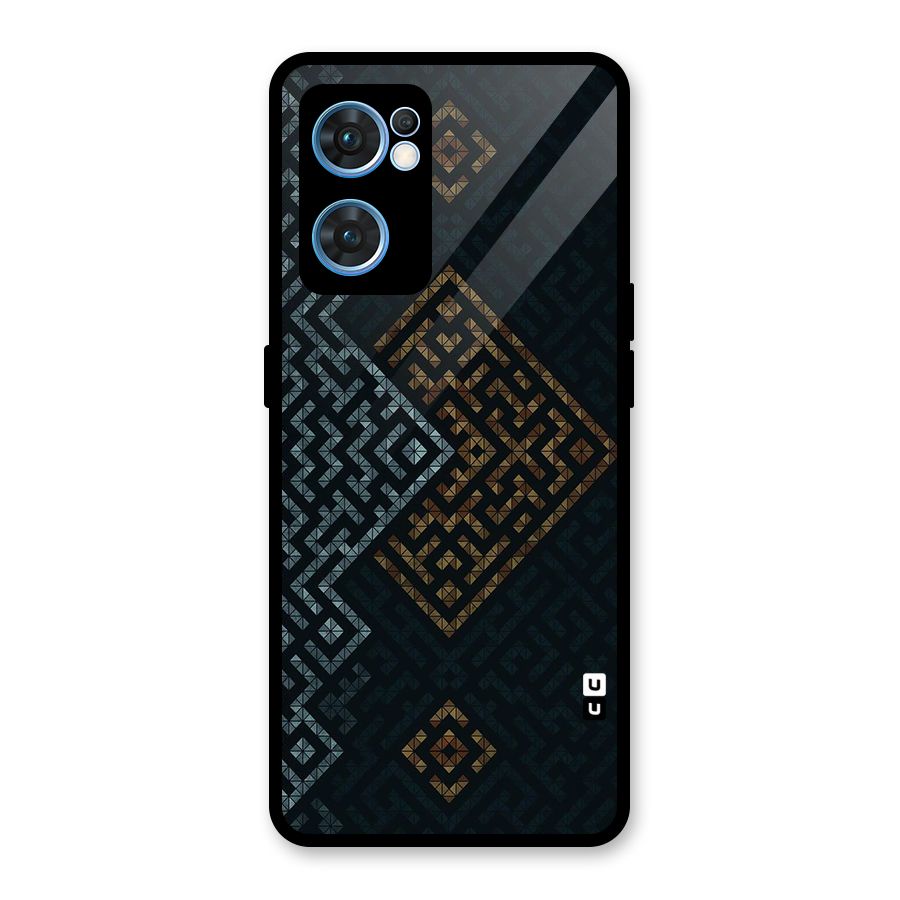 Smart Maze Glass Back Case for Oppo Reno7 5G
