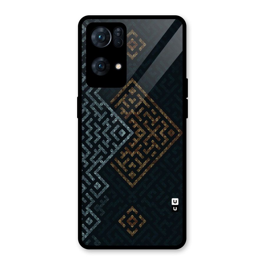 Smart Maze Glass Back Case for Oppo Reno7 Pro 5G