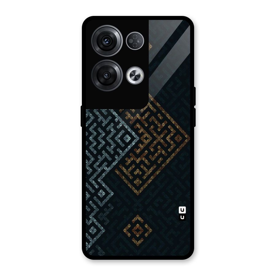 Smart Maze Glass Back Case for Oppo Reno8 Pro 5G
