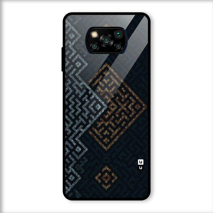 Smart Maze Glass Back Case for Poco X3