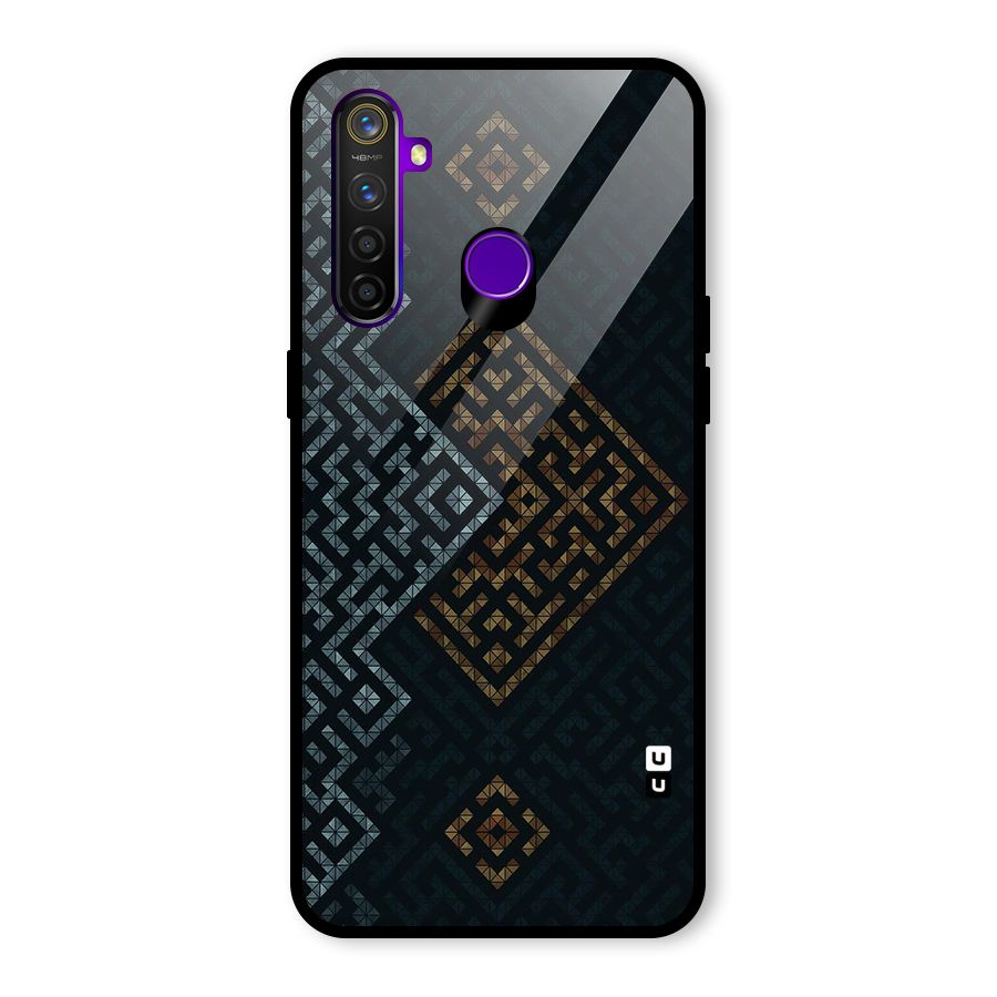 Smart Maze Glass Back Case for Realme 5 Pro