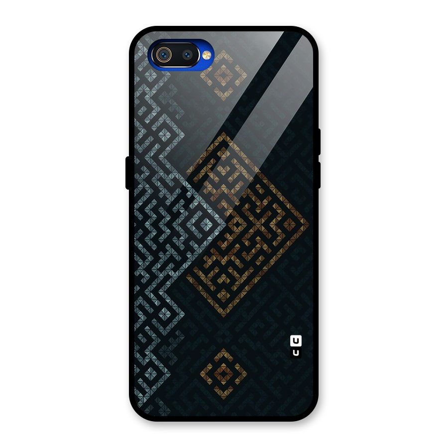 Smart Maze Glass Back Case for Realme C2