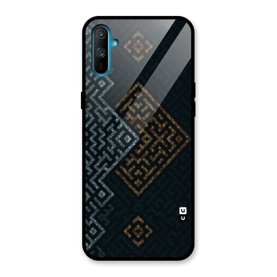 Smart Maze Glass Back Case for Realme C3