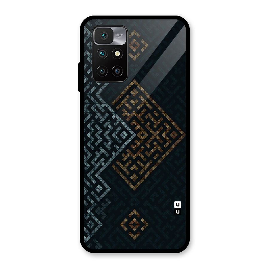 Smart Maze Glass Back Case for Redmi 10 Prime
