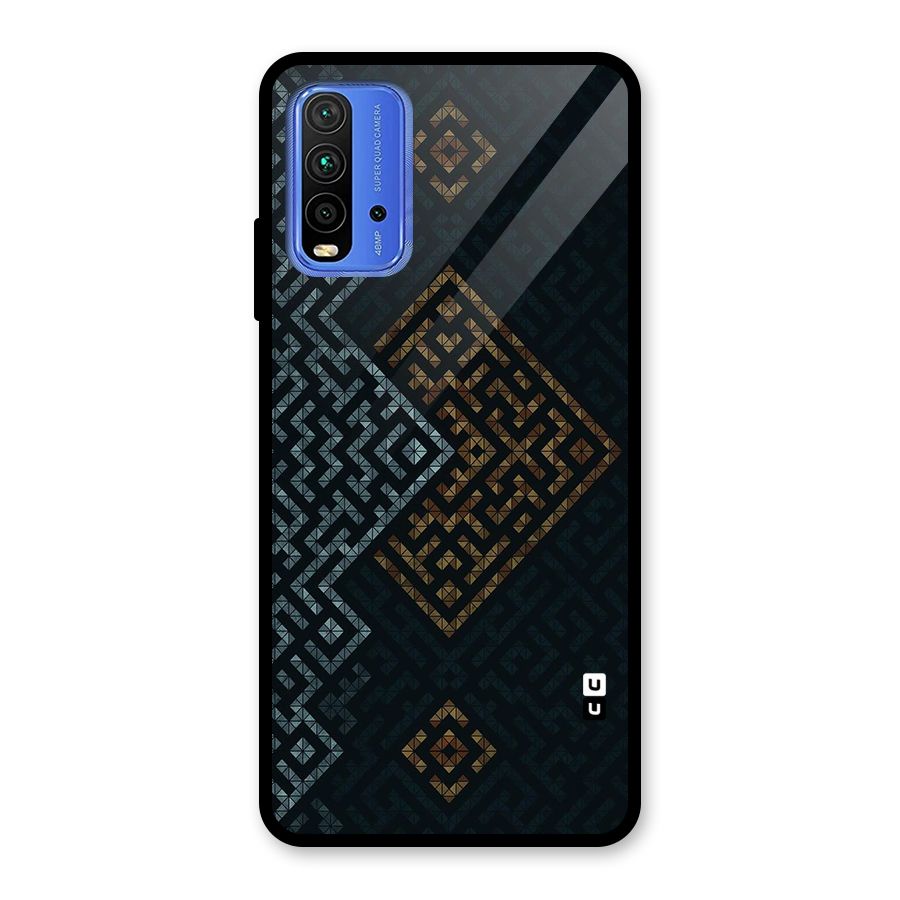 Smart Maze Glass Back Case for Redmi 9 Power