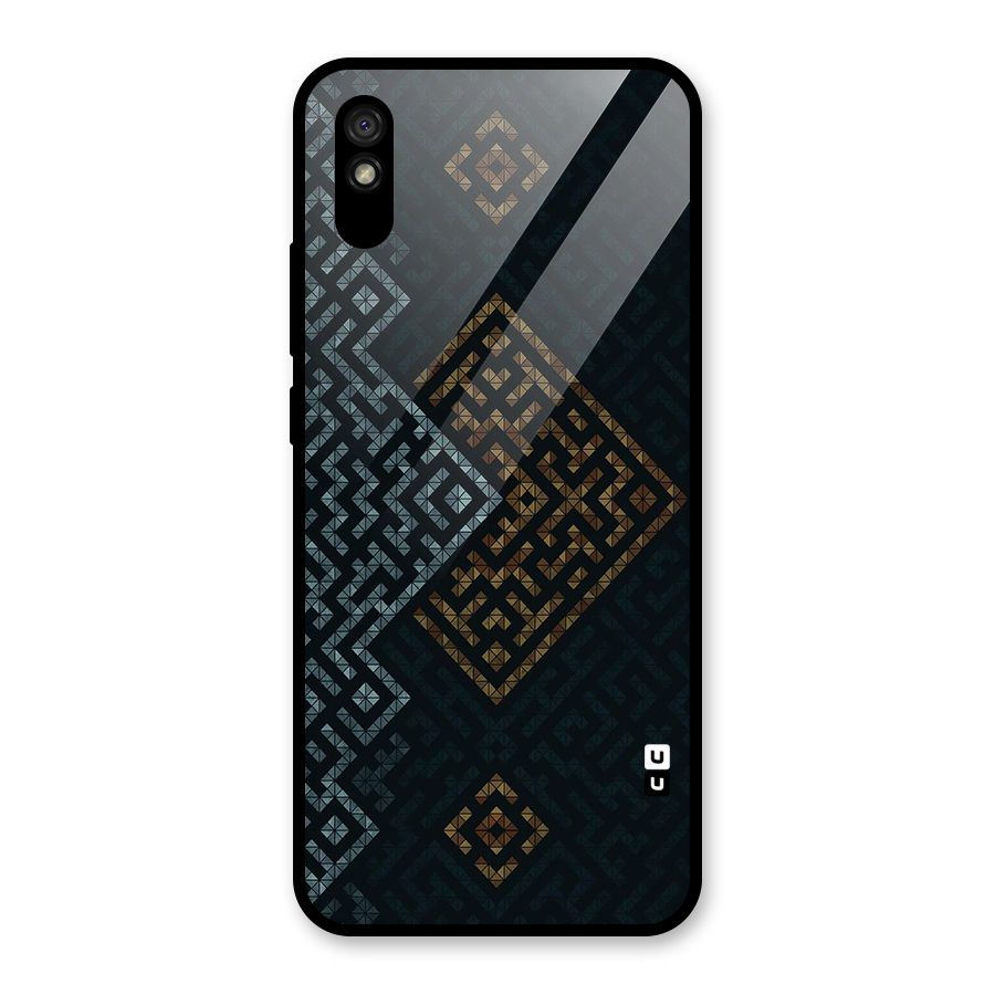 Smart Maze Glass Back Case for Redmi 9i