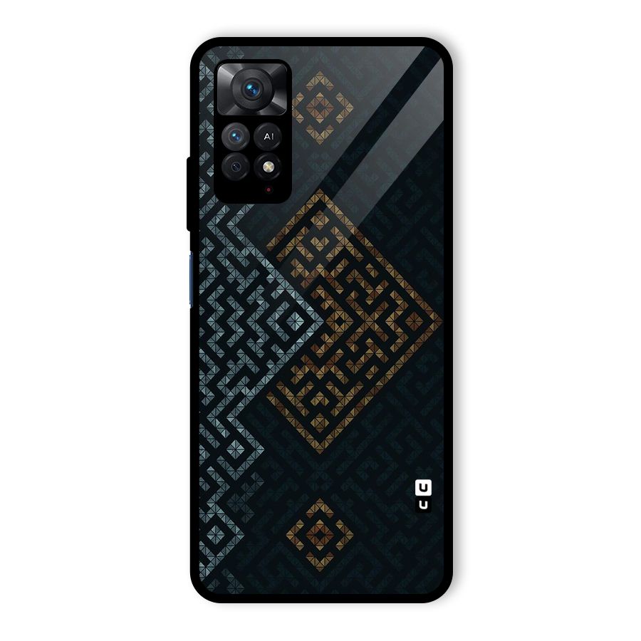 Smart Maze Glass Back Case for Redmi Note 11 Pro