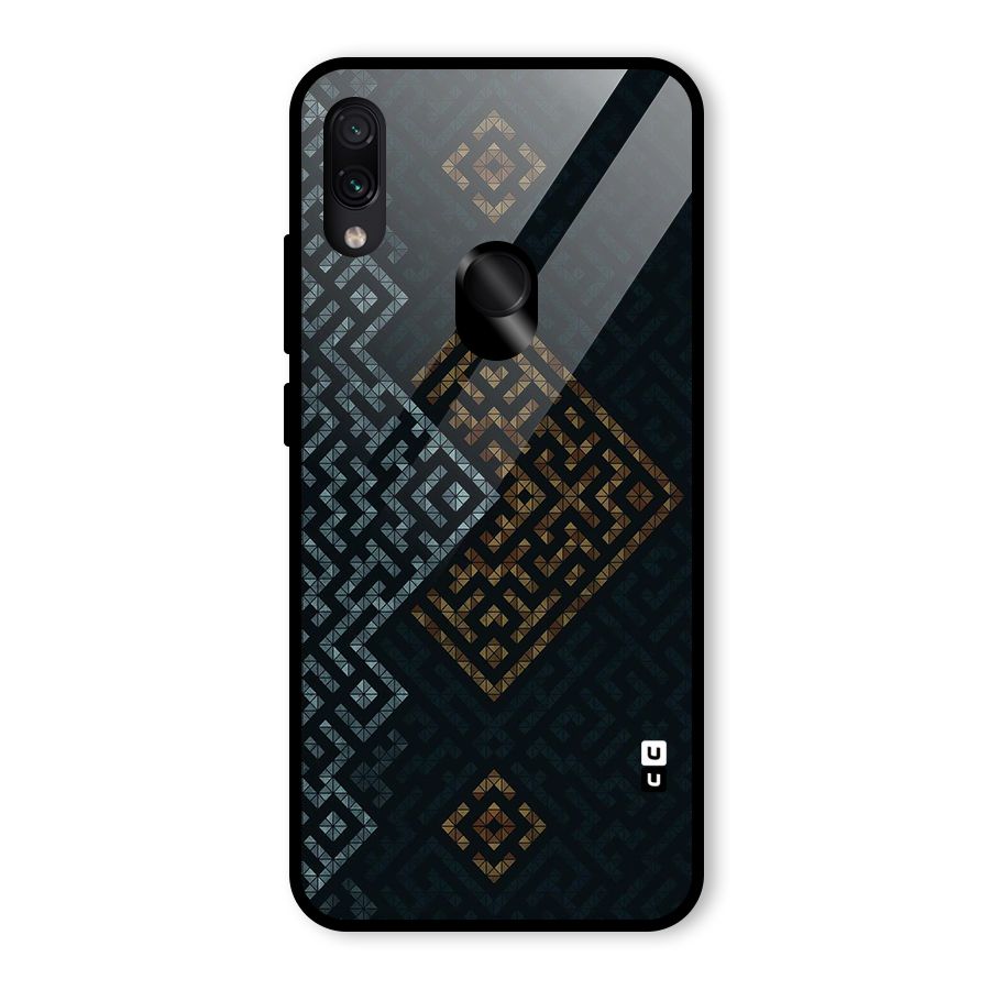Smart Maze Glass Back Case for Redmi Note 7 Pro
