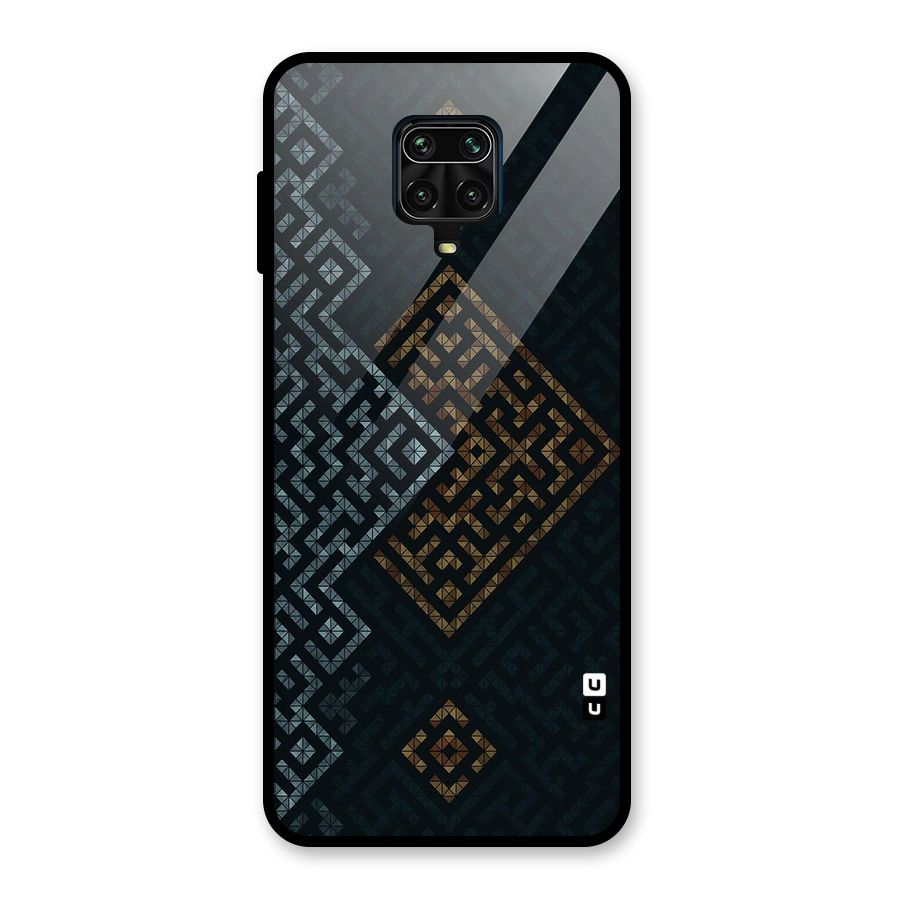 Smart Maze Glass Back Case for Redmi Note 9 Pro