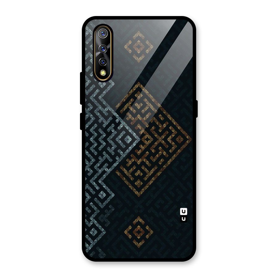 Smart Maze Glass Back Case for Vivo S1