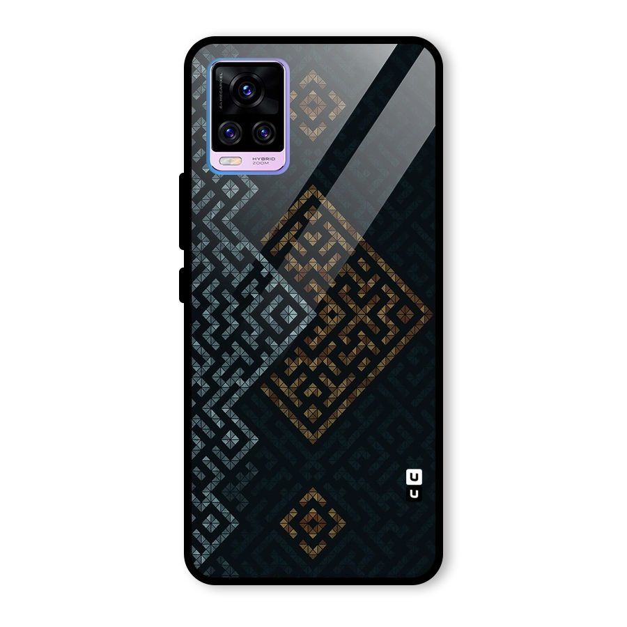 Smart Maze Glass Back Case for Vivo V20 Pro