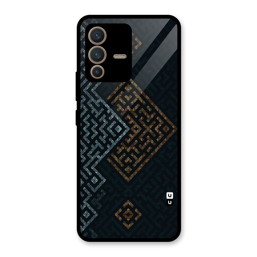Smart Maze Glass Back Case for Vivo V23 5G
