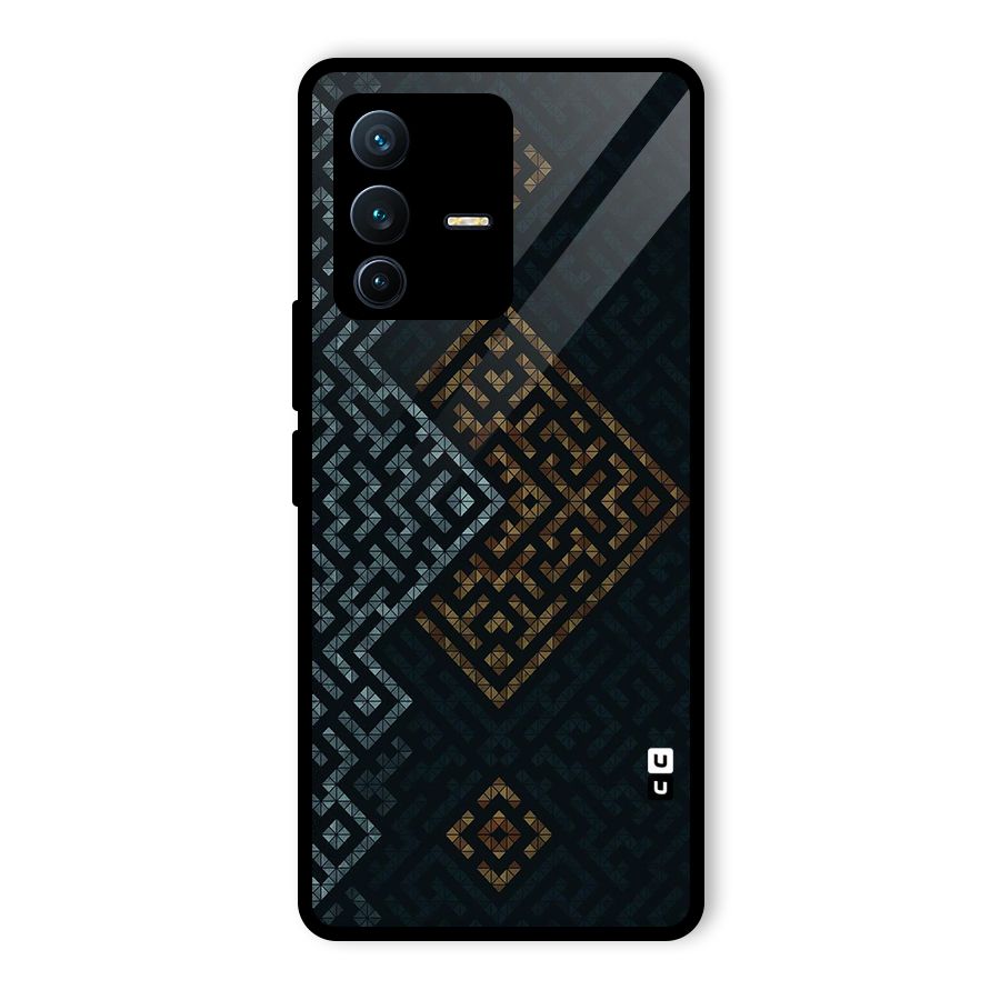 Smart Maze Glass Back Case for Vivo V23 Pro