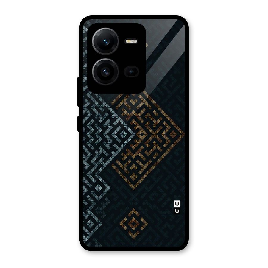 Smart Maze Glass Back Case for Vivo V25