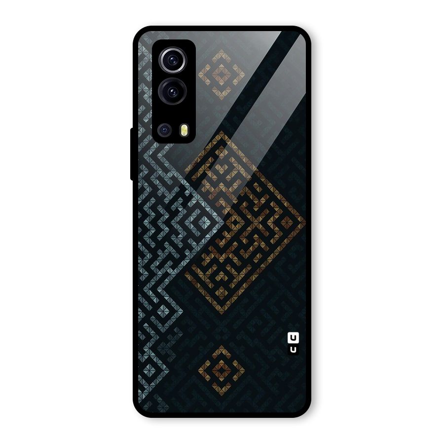 Smart Maze Glass Back Case for Vivo iQOO Z3