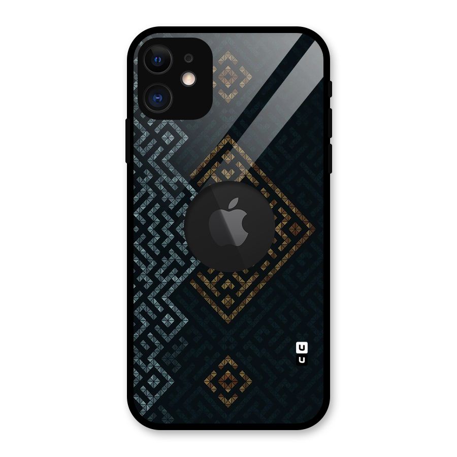 Smart Maze Glass Back Case for iPhone 11 Logo Cut