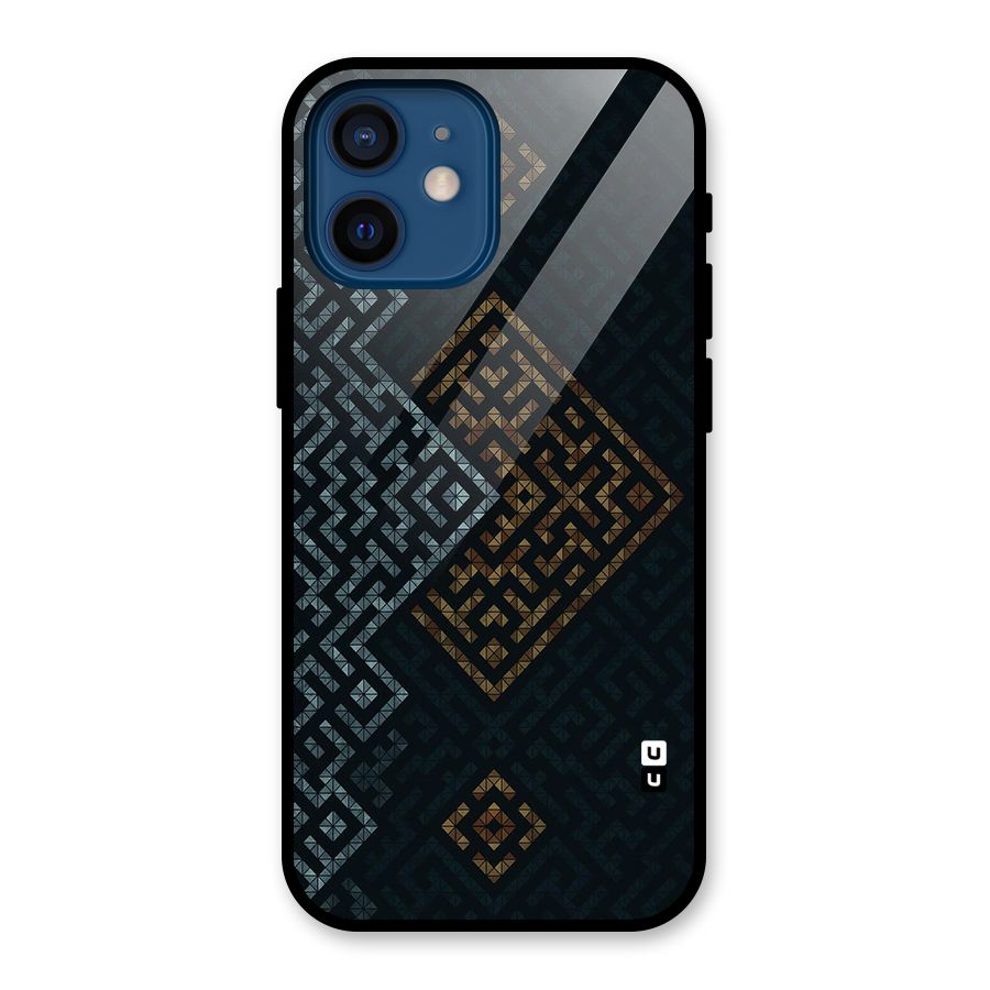 Smart Maze Glass Back Case for iPhone 12 Mini