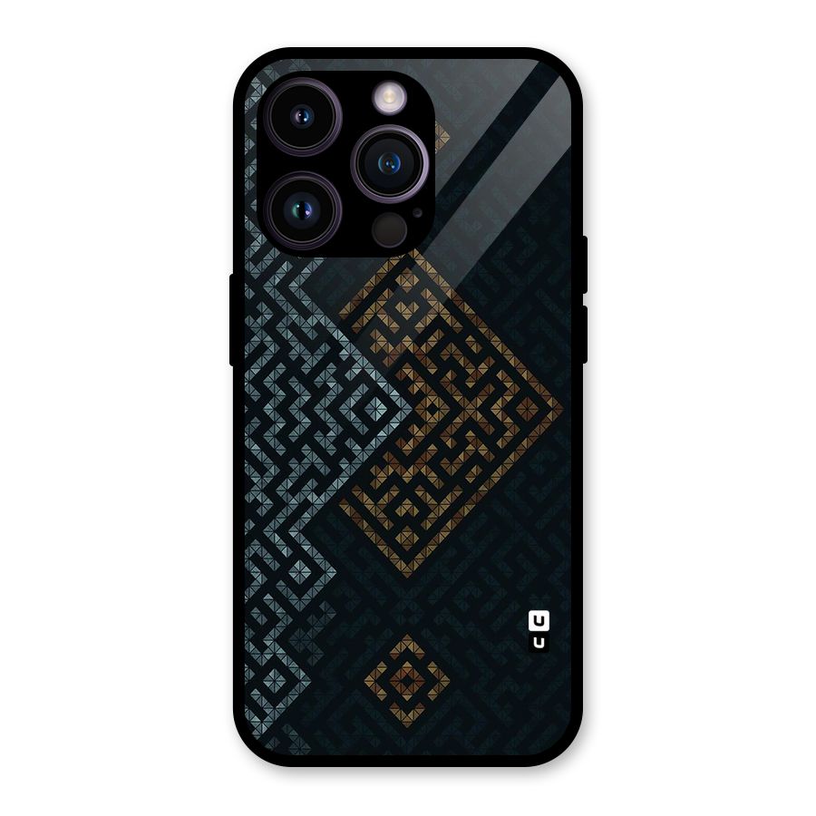 Smart Maze Glass Back Case for iPhone 14 Pro