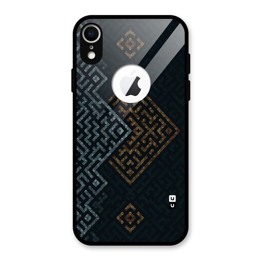 Smart Maze Glass Back Case for iPhone XR Logo Cut