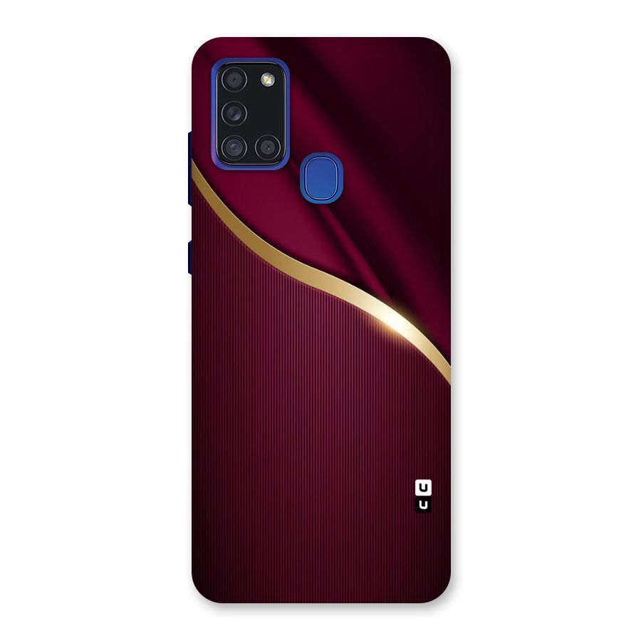 Smooth Maroon Back Case for Galaxy A21s