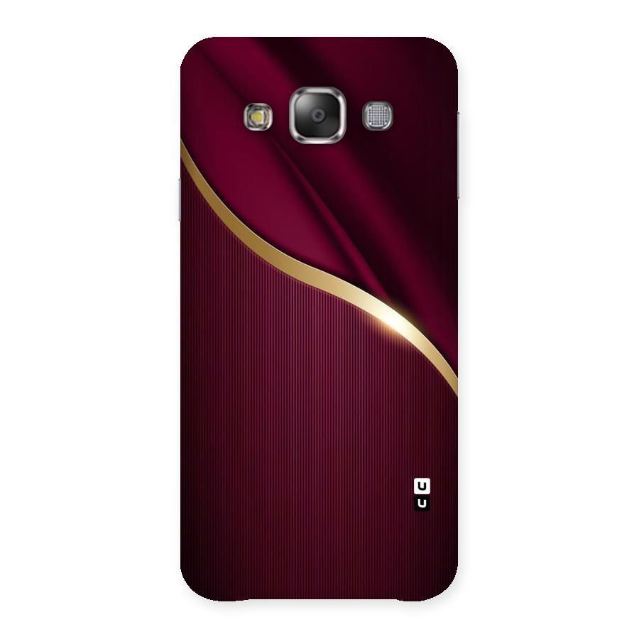 Smooth Maroon Back Case for Galaxy E7
