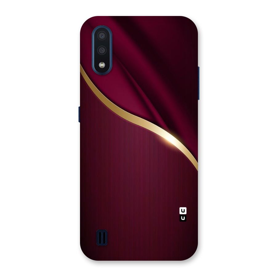 Smooth Maroon Back Case for Galaxy M01
