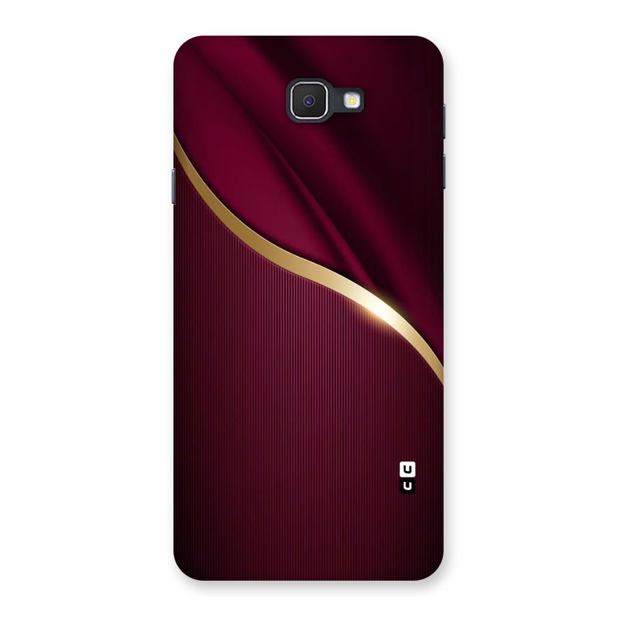 Smooth Maroon Back Case for Galaxy On7 2016