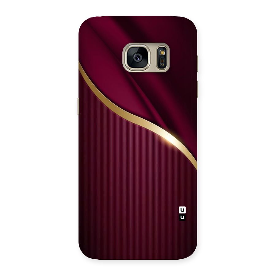 Smooth Maroon Back Case for Galaxy S7