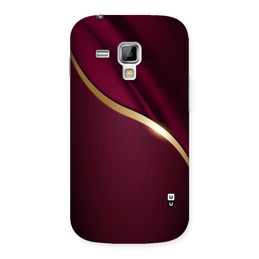 Smooth Maroon Back Case for Galaxy S Duos