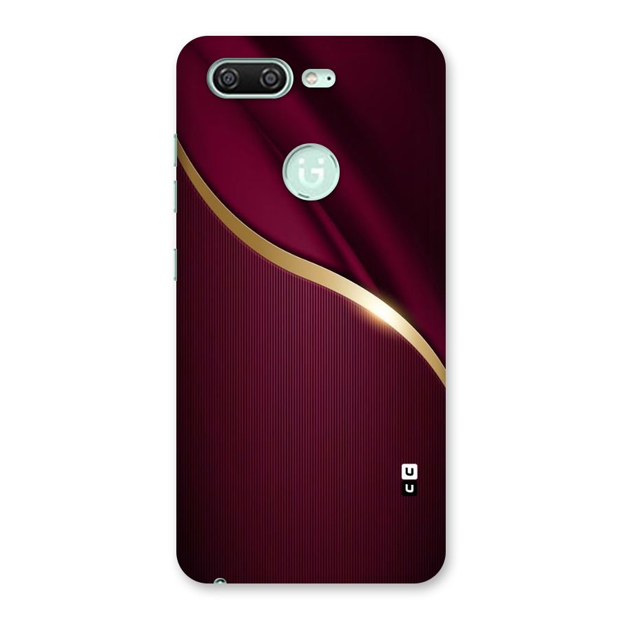 Smooth Maroon Back Case for Gionee S10