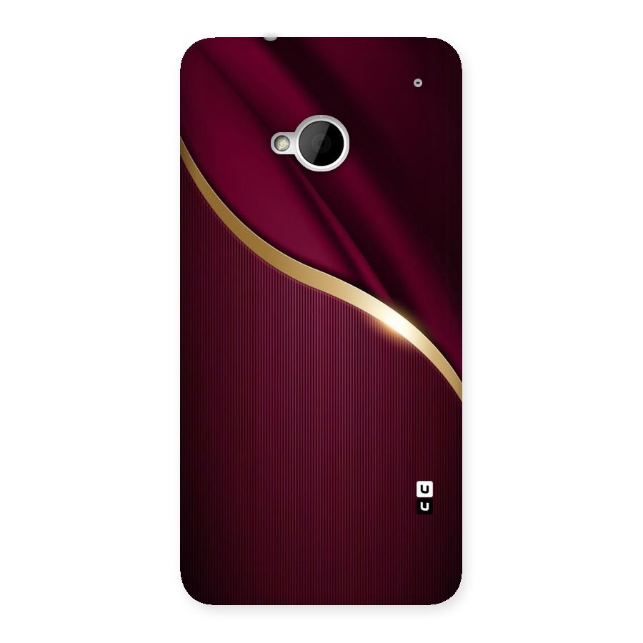 Smooth Maroon Back Case for HTC One M7