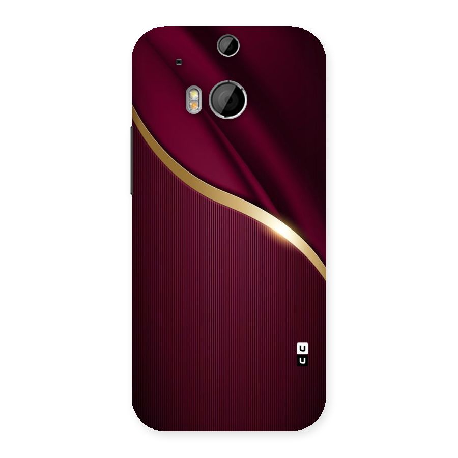 Smooth Maroon Back Case for HTC One M8