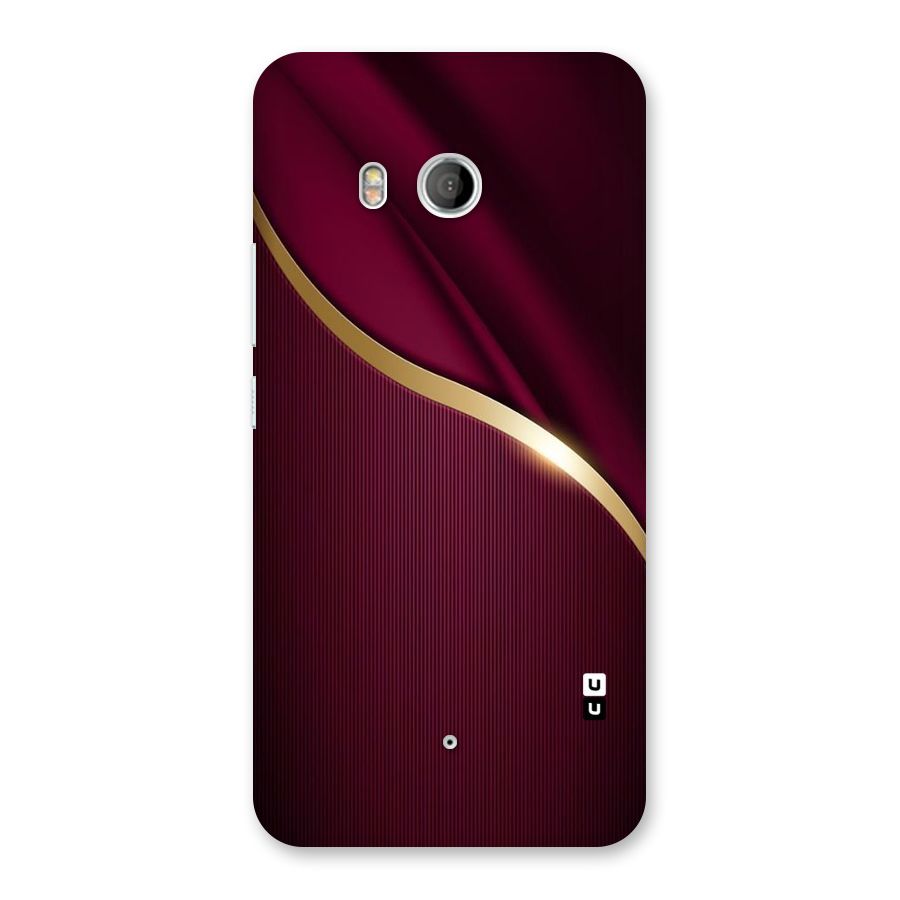 Smooth Maroon Back Case for HTC U11