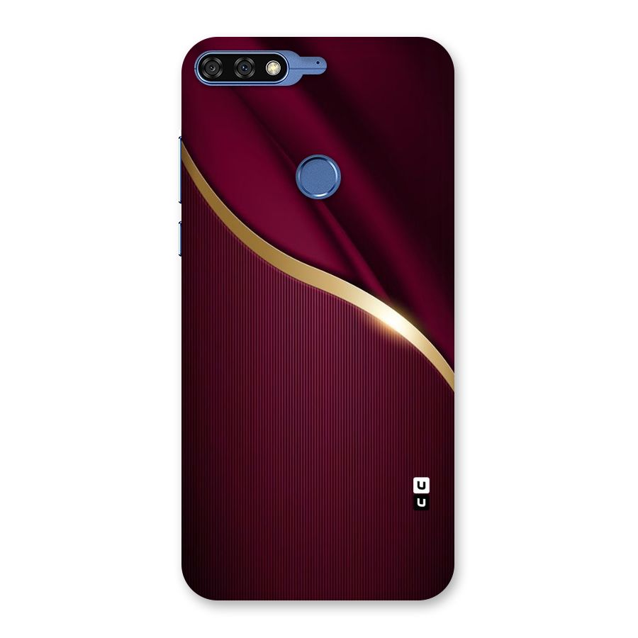 Smooth Maroon Back Case for Honor 7C