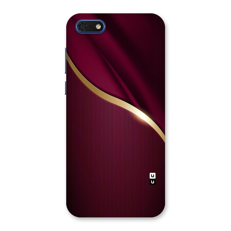 Smooth Maroon Back Case for Honor 7s